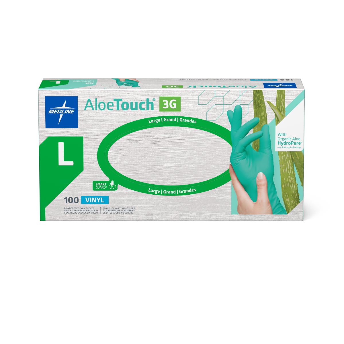 AloeTouch 3G Synthetic Vinyl Exam Gloves | Medline
