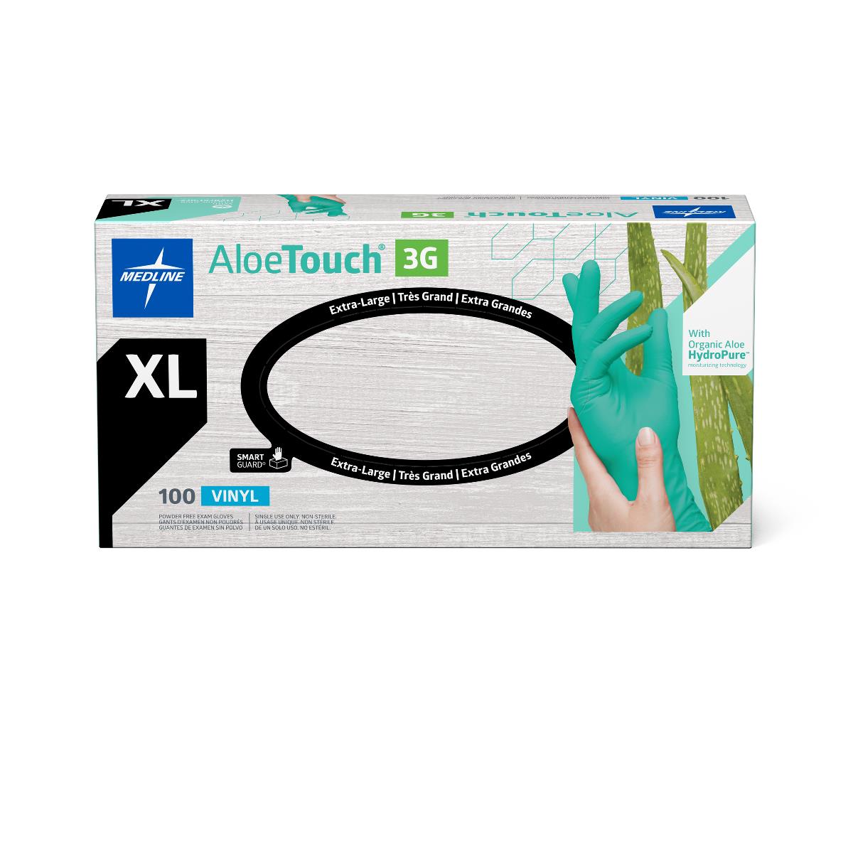 AloeTouch 3G Synthetic Vinyl Exam Gloves | Medline