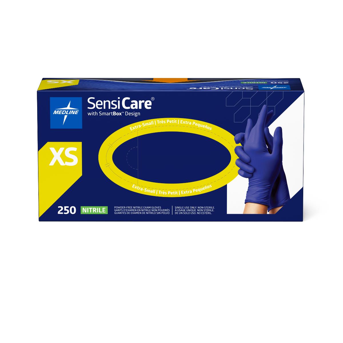SensiCare Powder-Free Nitrile Exam Gloves with SmartBox Design