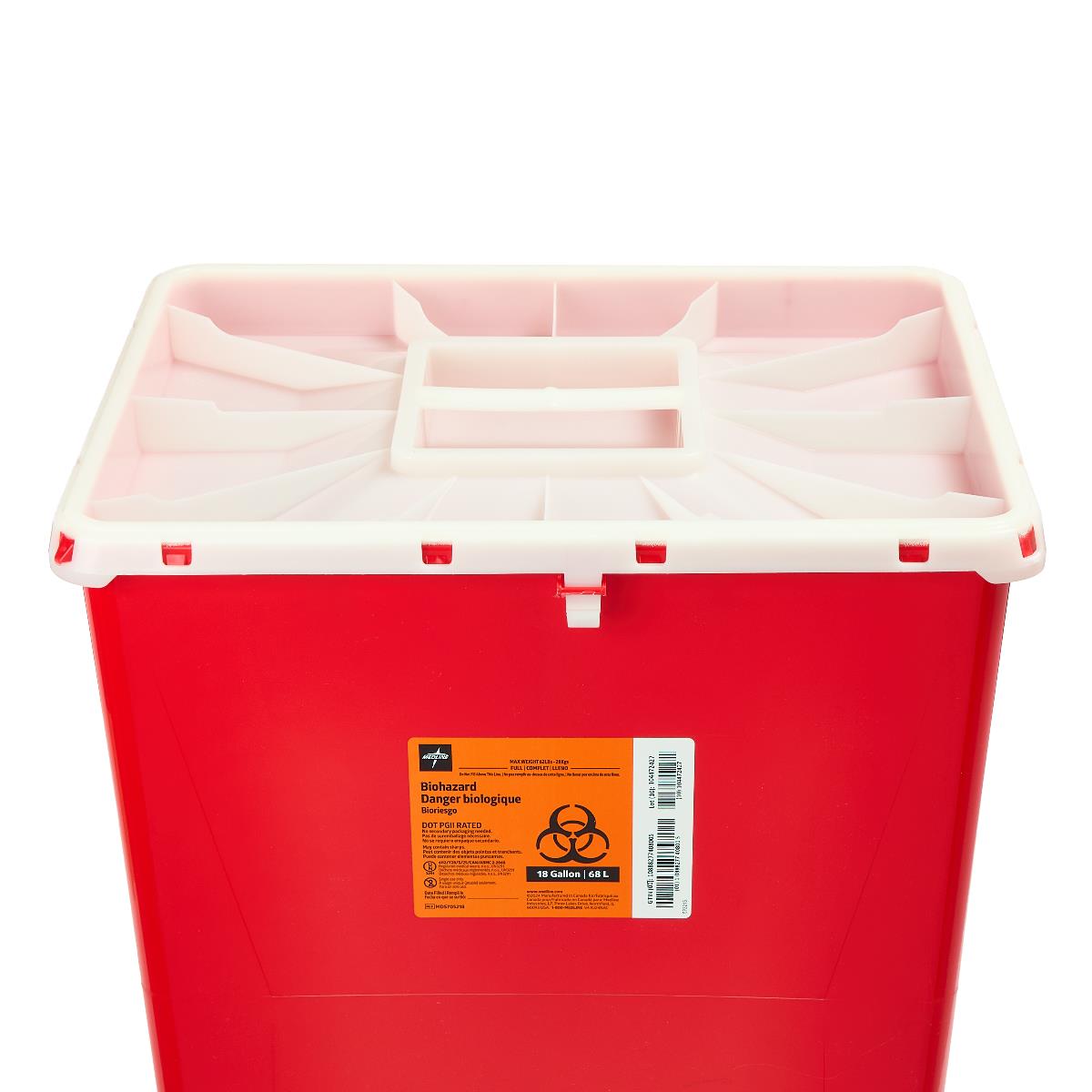 MDS705218 | Medline Large PG-II Waste and Sharps Containers