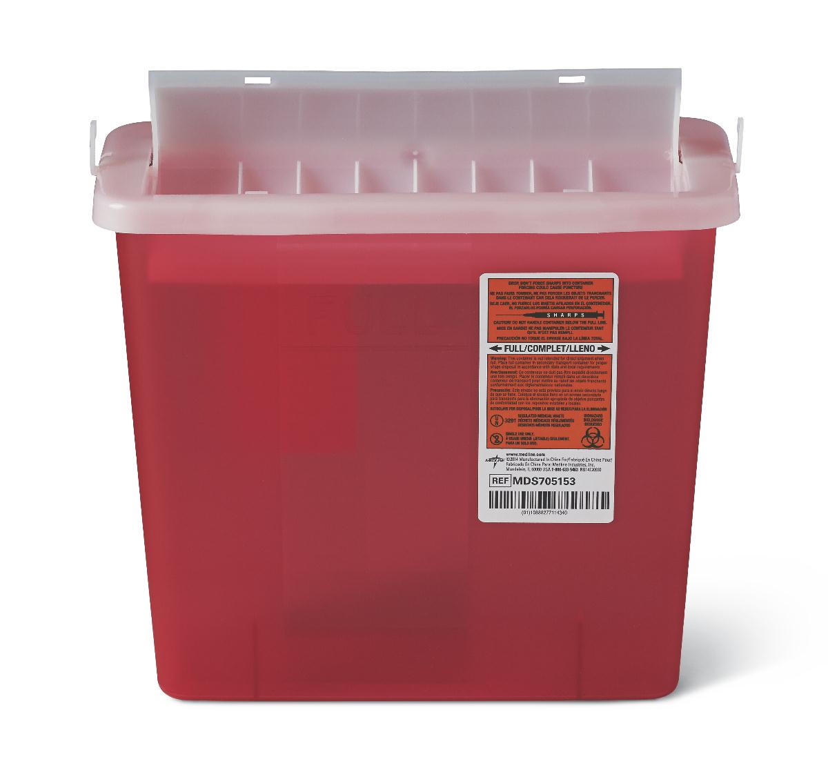 Medline Mds707953 Locking Sharps Container 821