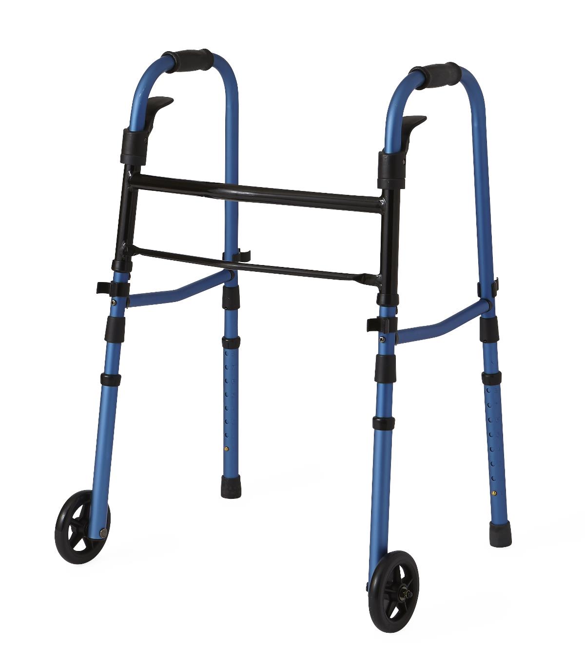 Medline Folding Paddle-Release Walkers | Medline