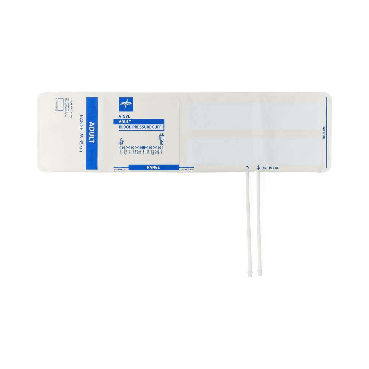 MDS9713DMVH | Medline Disposable Vinyl 2-Tube BP Cuffs with Screw
