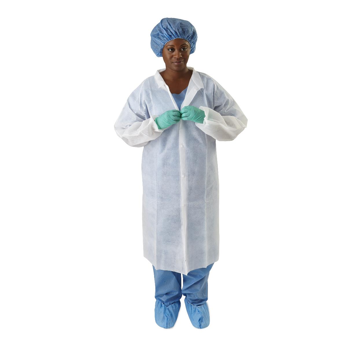 Medline Women's 100% Cotton Staff-Length Lab Coats | Medline