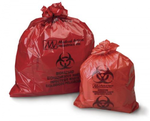 Red Infectious Waste Biohazard Bags – 31x43, 44-Gallon, 0.5 Mil, 250 Count