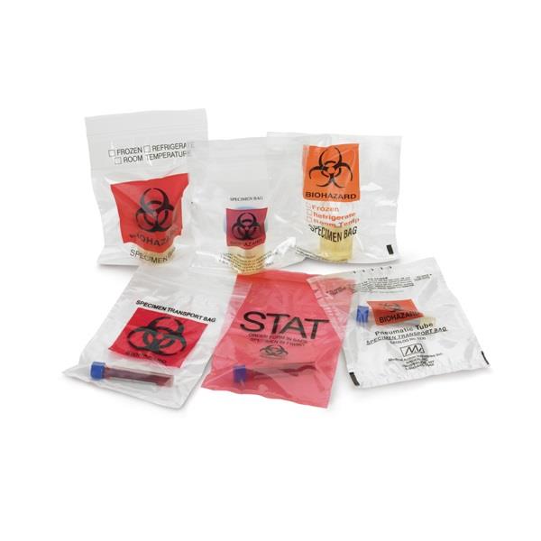 Lab Guard Color-Coded Specimen Transport Bags | Medline