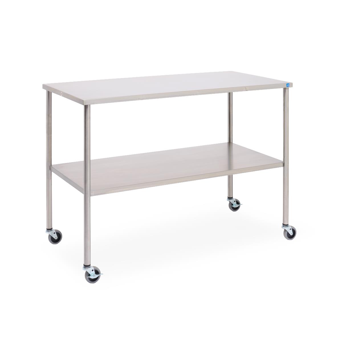 Medline Stainless Steel Instrument Tables with Shelf | Medline