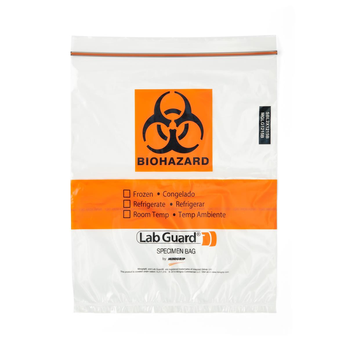 Lab Guard Reclosable Biohazard Bags | Medline