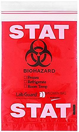 Reclosable STAT Specimen Bags | Medline