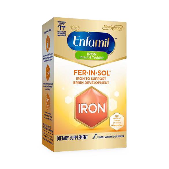 Enfamil Fer-In-Sol Iron Supplement Drops for Infants and Toddlers | Medline