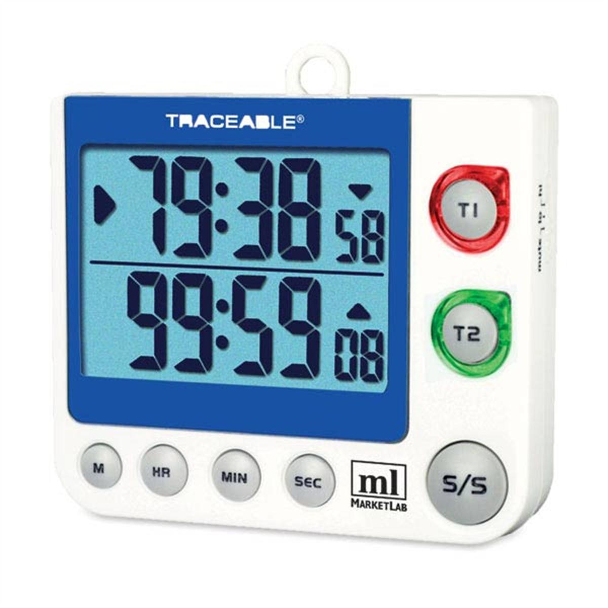 Flashing LED Big-Digit Dual Channel Timer | Medline