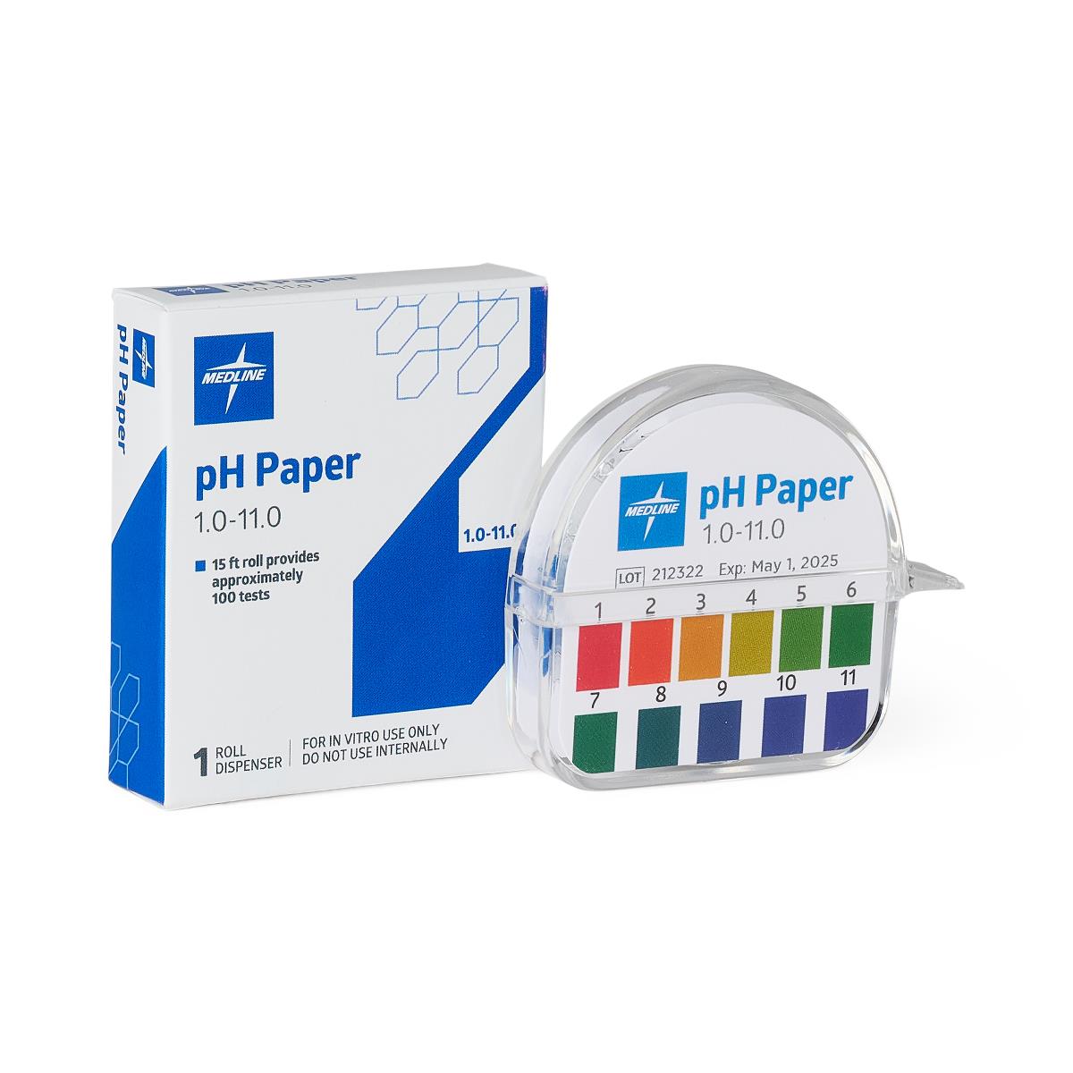 Medline S/R Wide-Range pH Papers with Dispenser | Medline