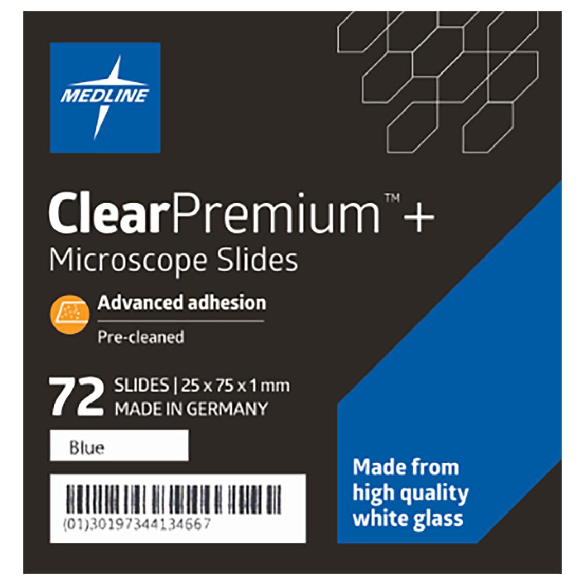 ClearPremium Advanced Adhesion Microscope Slides | Medline