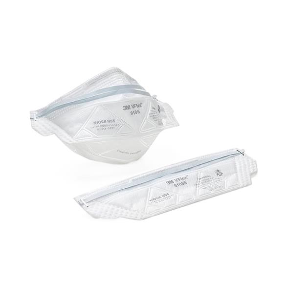 3M VFLEX 1804 N95 Face Mask - 1 Case Of 400 - (8 Boxes Of 50 - Foto 3