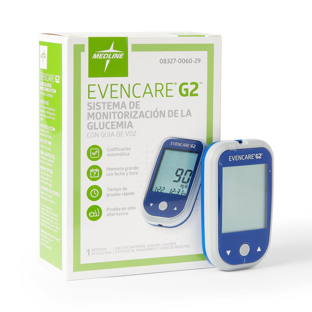 EVENCARE G2 Blood Glucose Meter with EasyToUse Voice Assistance