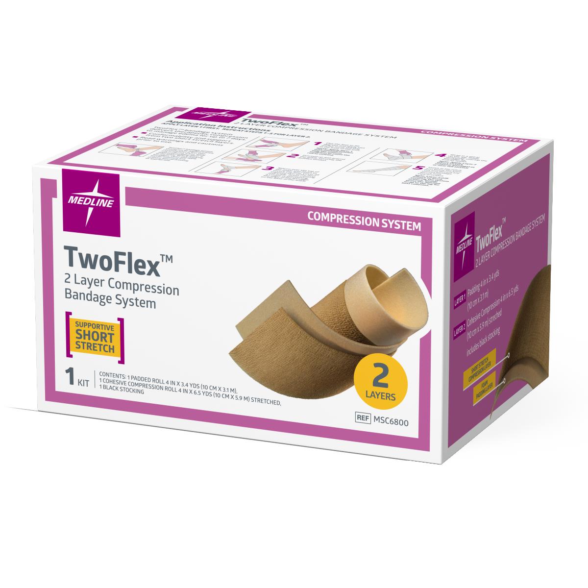 And Protector 2枚セット TwoFlex 2-Layer Compression System | Medline