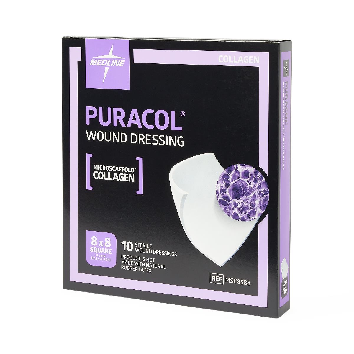 collasate silver topical dressing Silver Collagen Dressing Puracol Plus AG+