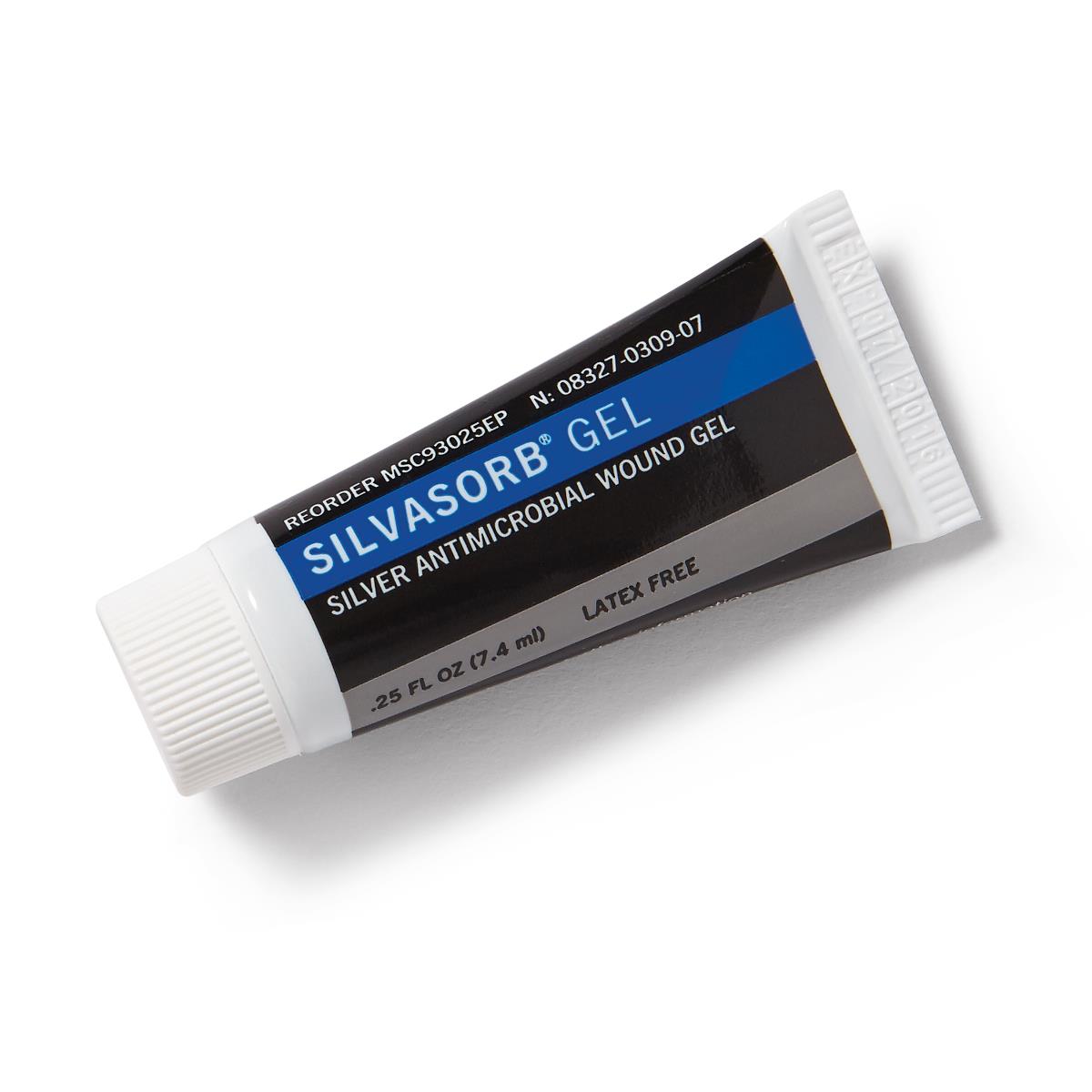 Medline Silvasorb Silver Antimicrobial Wound Gel, 0.25 Oz Tube - MSC93025EPH
