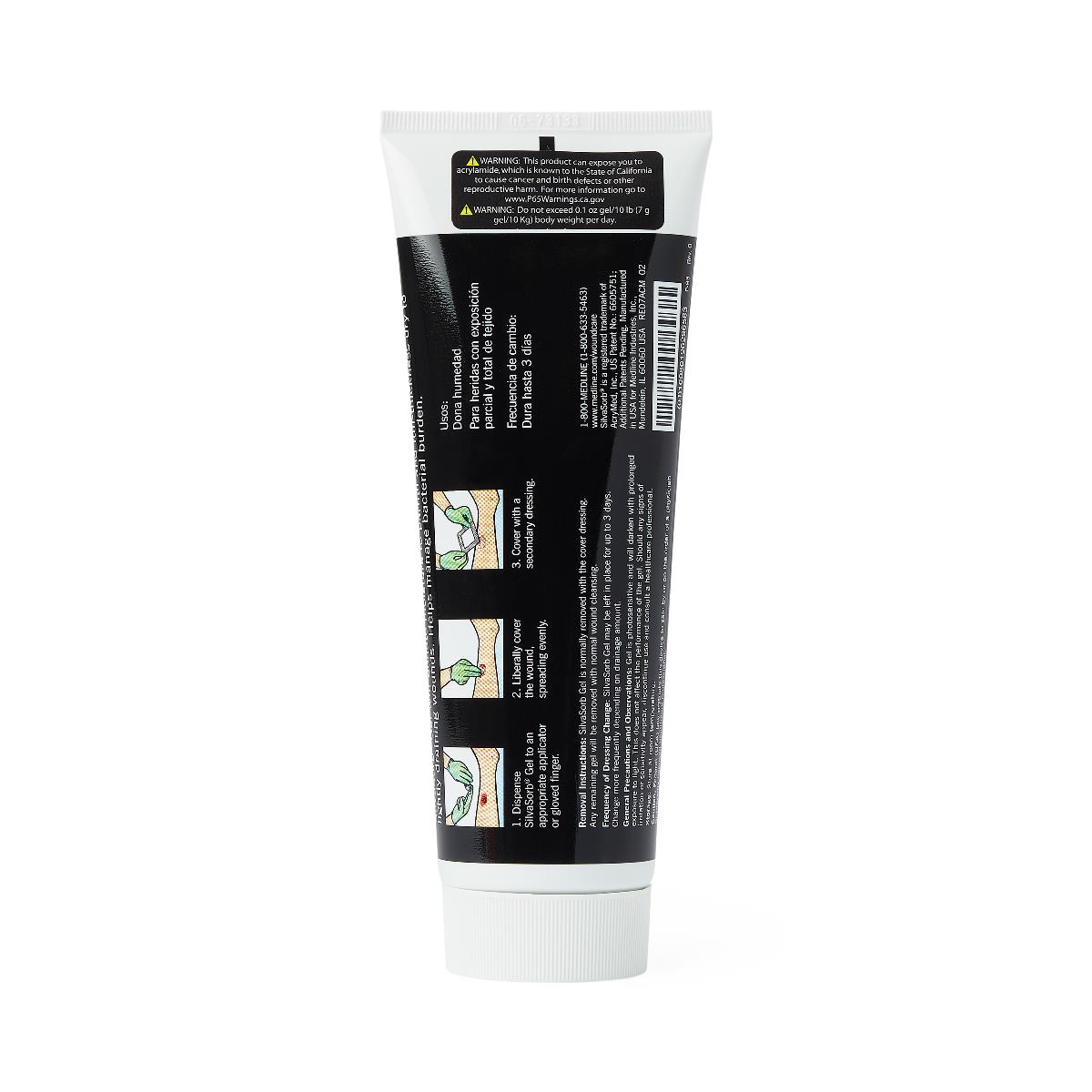 Medline Silvasorb Silver Antimicrobial Wound Gel, 0.25 Oz Tube - MSC93025EPH