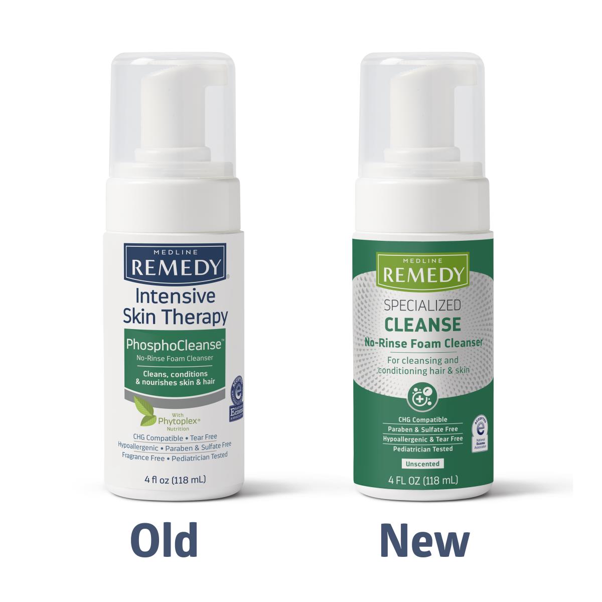 MEDICULE ウォッシング　Washing foam 120ml 4本セット Medline Remedy Clinical No-Rinse Foam Cleanser Unscented 4oz