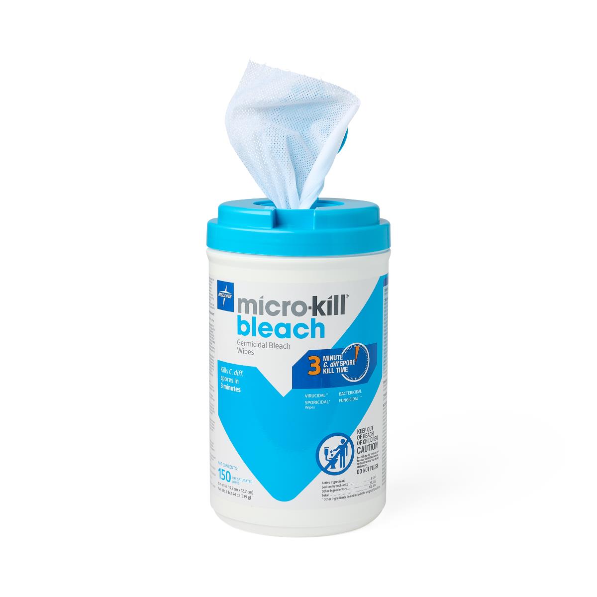 Micro-Kill Bleach Germicidal Bleach Wipes | Medline