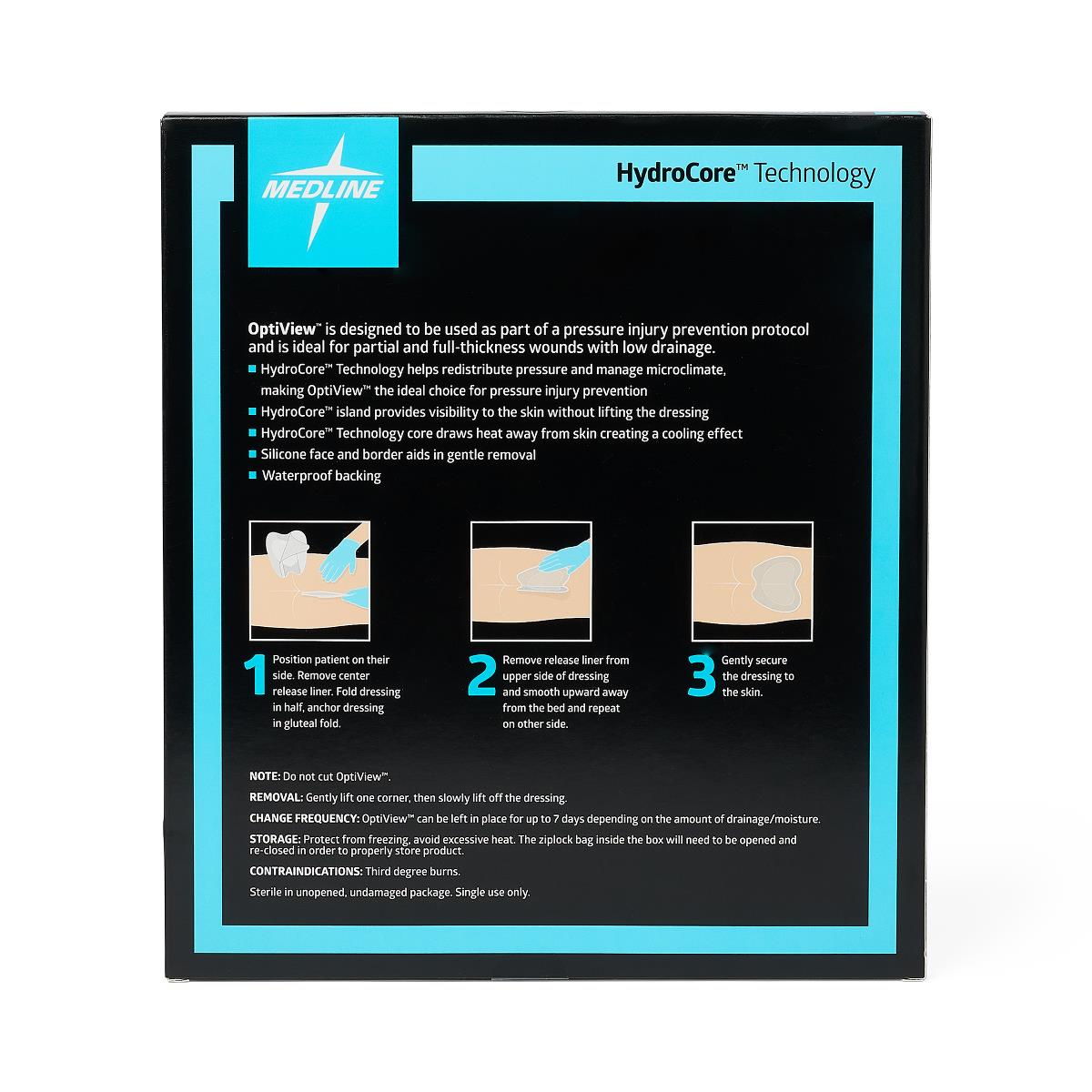 OptiView Transparent Wound Dressings with HydroCore Technology