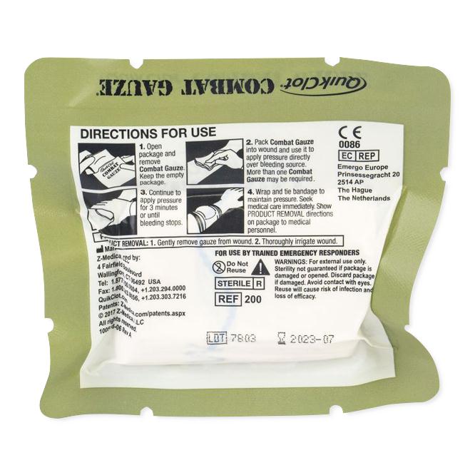 Z-Fold QuikClot Combat Gauze | Medline