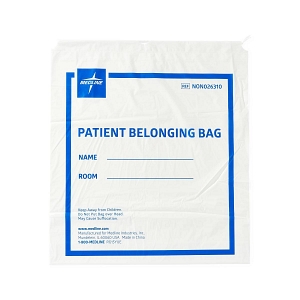 Medline Plastic Patient Belongings Bags with Drawstring | Medline ...