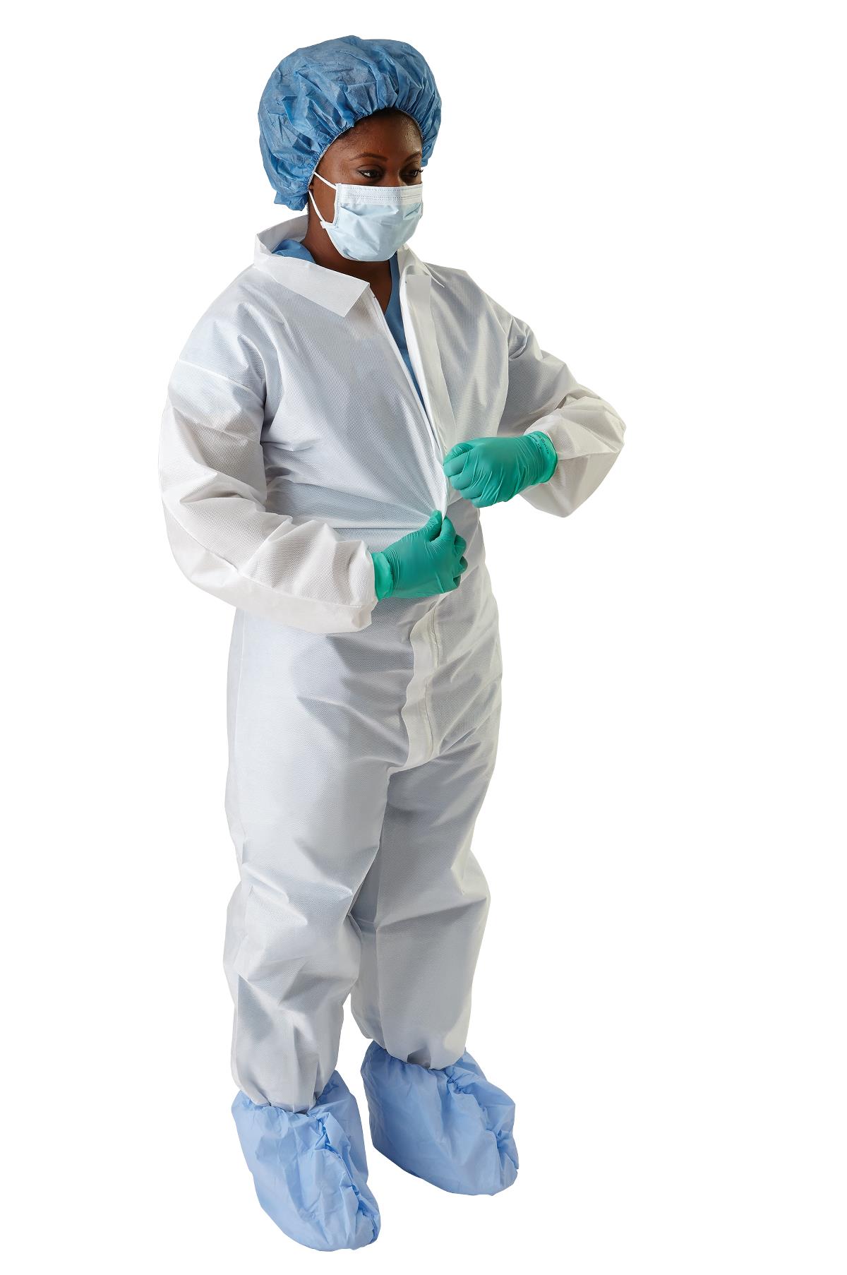 Medline Disposable Multilayer Breathable Coveralls | Medline