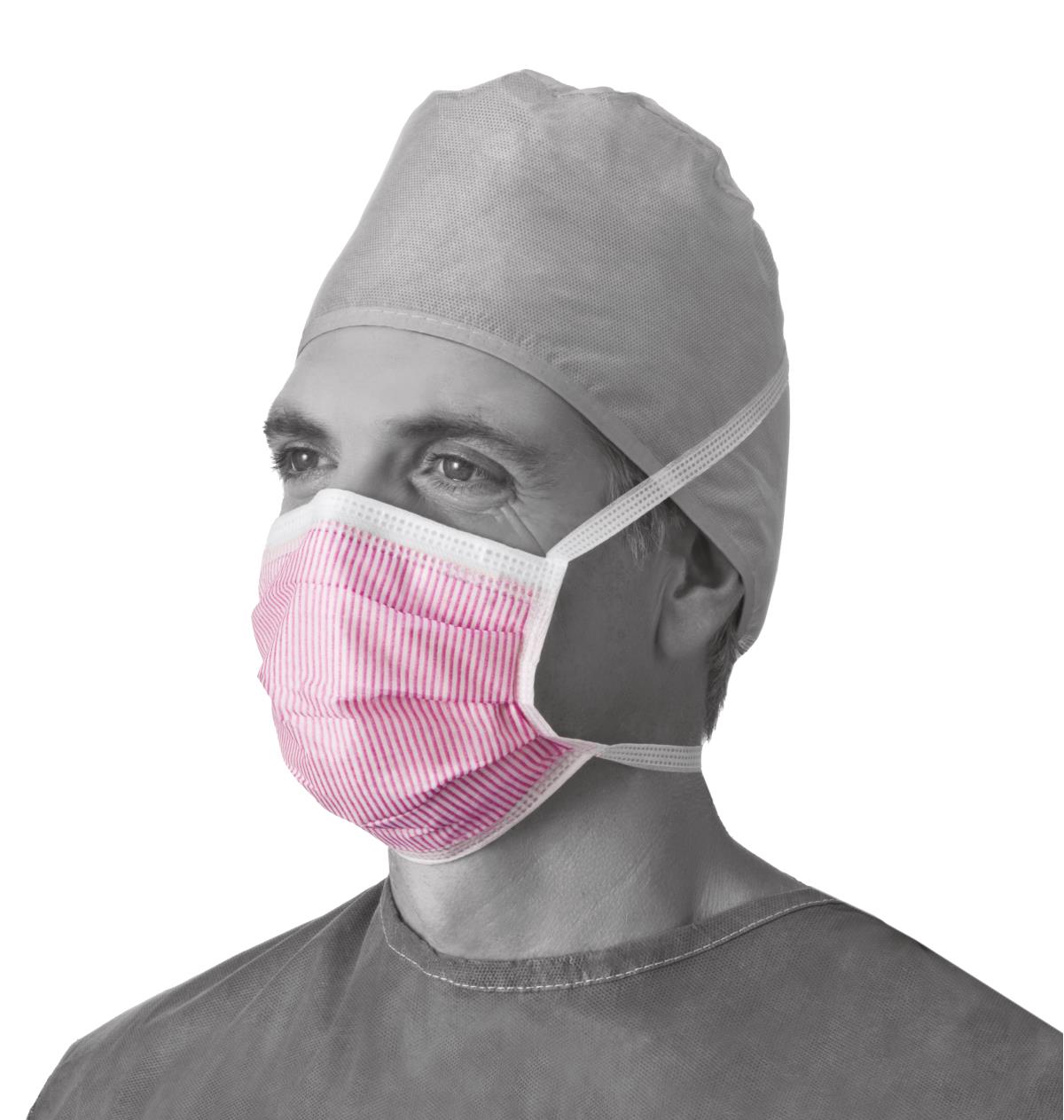 Medline ASTM Level 3 Surgical Face Mask with Ties | Medline