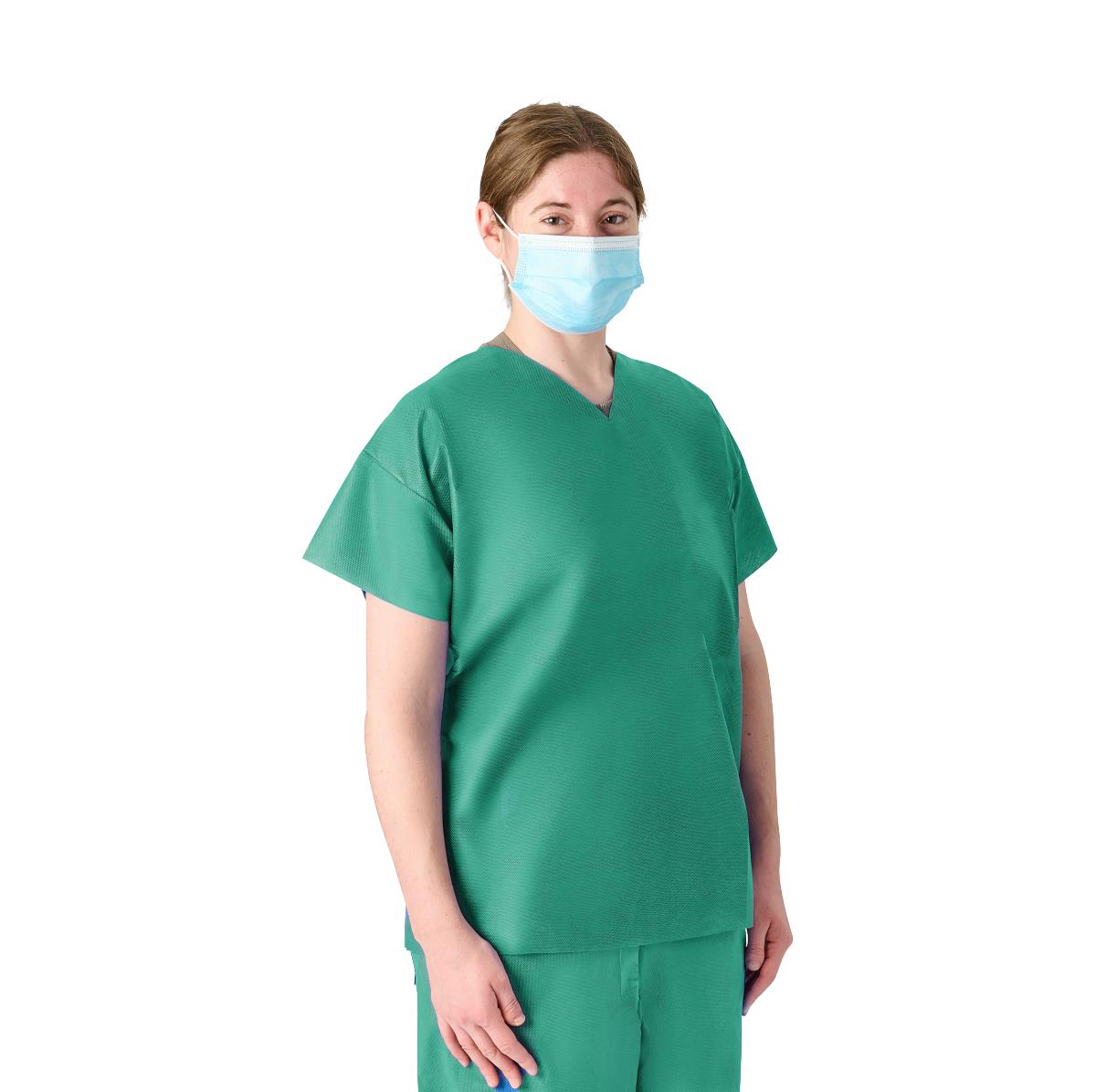 Medline Disposable Unisex V-Neck Scrub Tops | Medline Medline Disposable Unisex V-Neck Scrub Tops | Medline