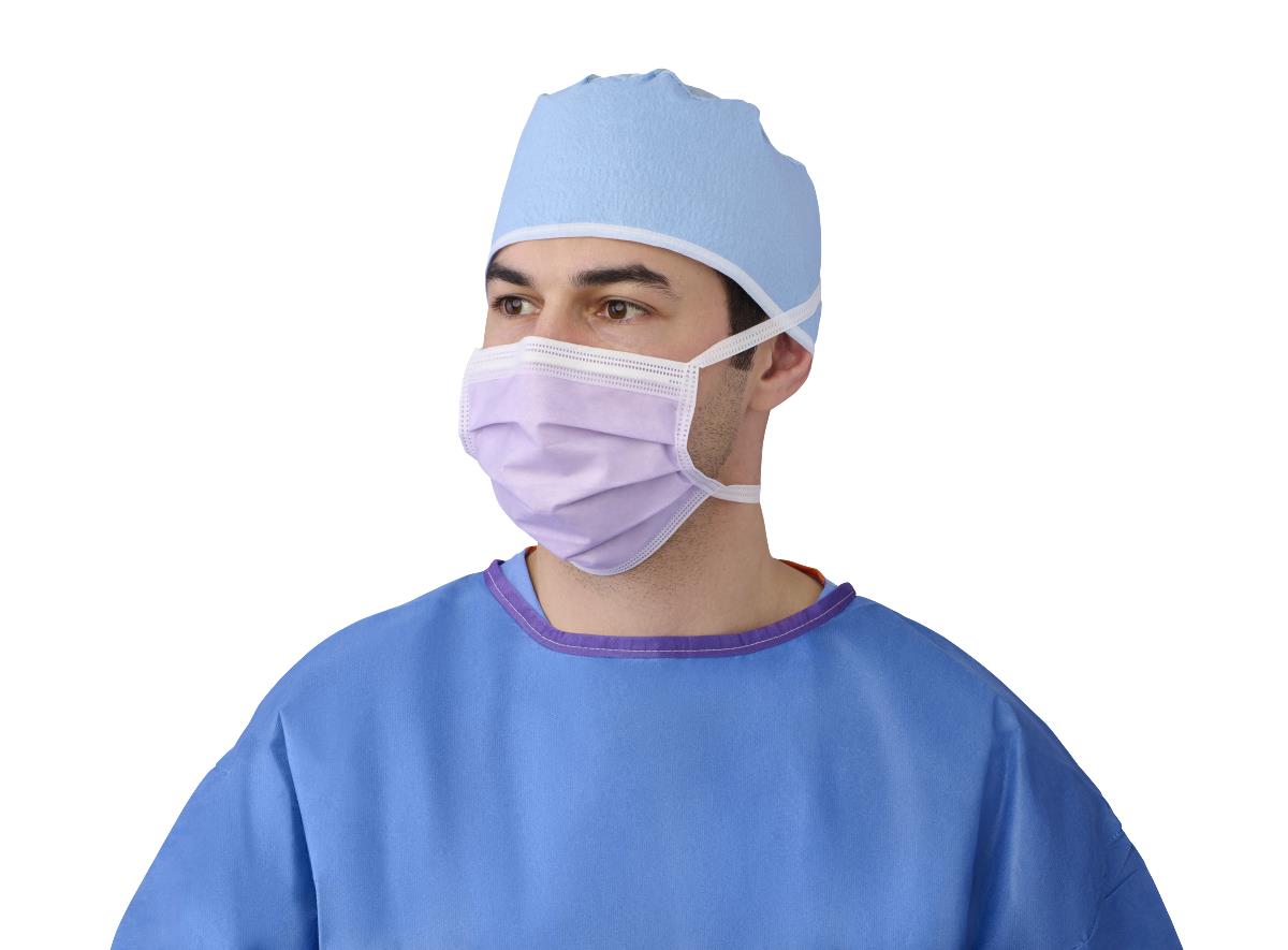 Medline ASTM Level 3 Surgical Face Mask with Anti-Fog Adhesive and