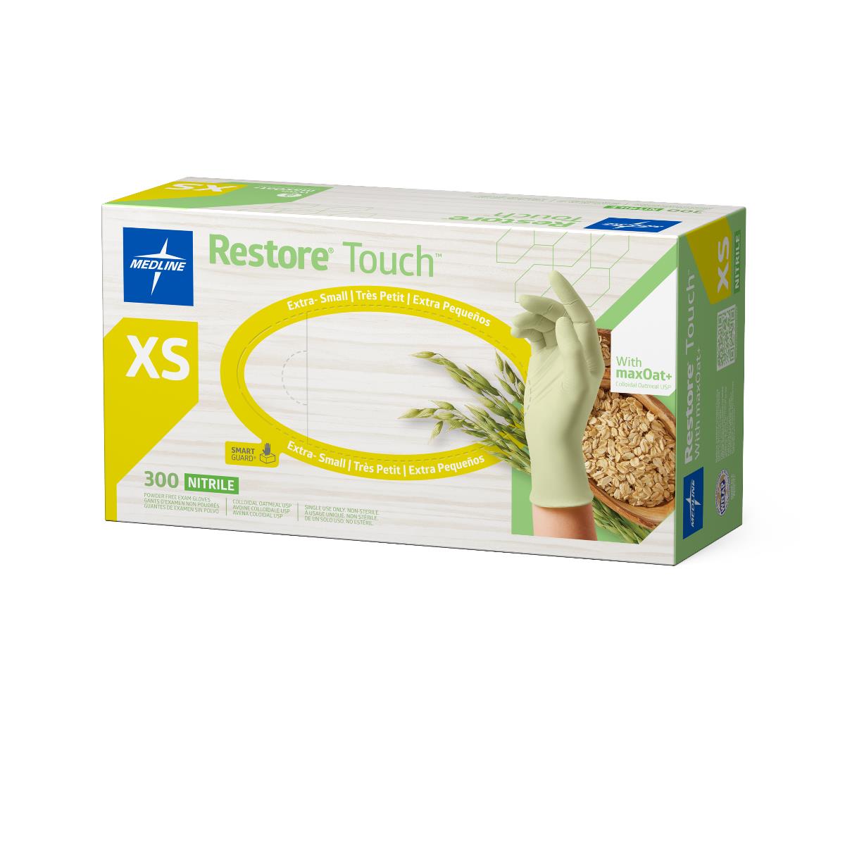 Restore Touch Nitrile Exam Gloves with Oatmeal | Medline
