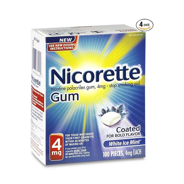 cigarette stopping chewing gum Nicorette Stop Smoking Gum