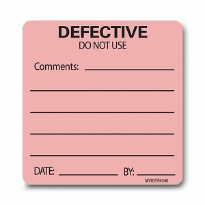 Medvision Permanent Paper Defective Label | Medline Industries, Inc.