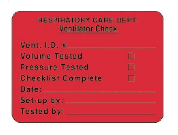 Respiratory Care Labels | Medline