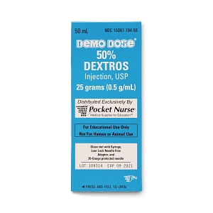 Demo Dose 50% Dextros Simulated Code Drug | Medline Industries, Inc.