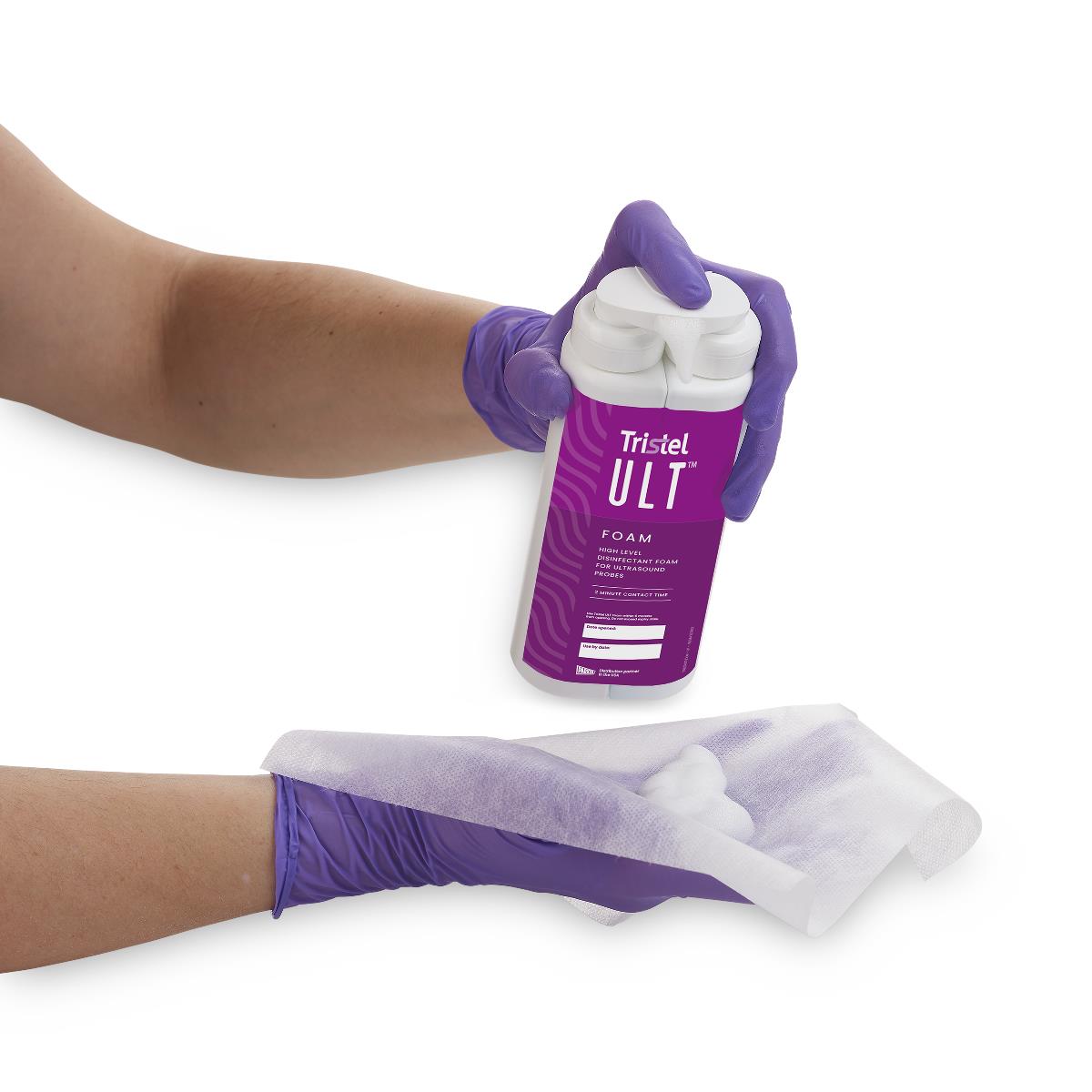 Tristel ULT Ultrasound Probe Disinfectant Foam/Wipe Set | Medline