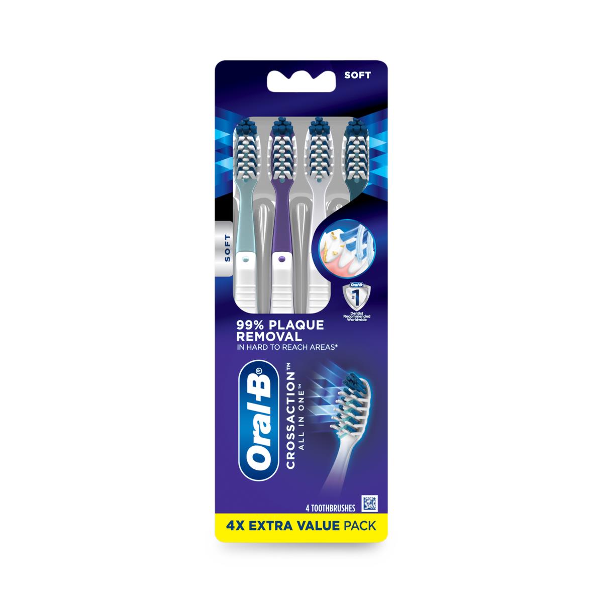 Oral−B D12013T Oral-B CrossAction All-In-One Toothbrush | Medline
