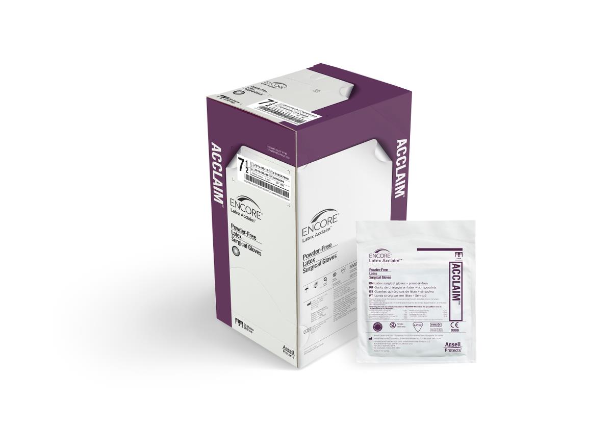 PRD5795001CS | ENCORE Latex Acclaim Powder-Free Surgical Gloves