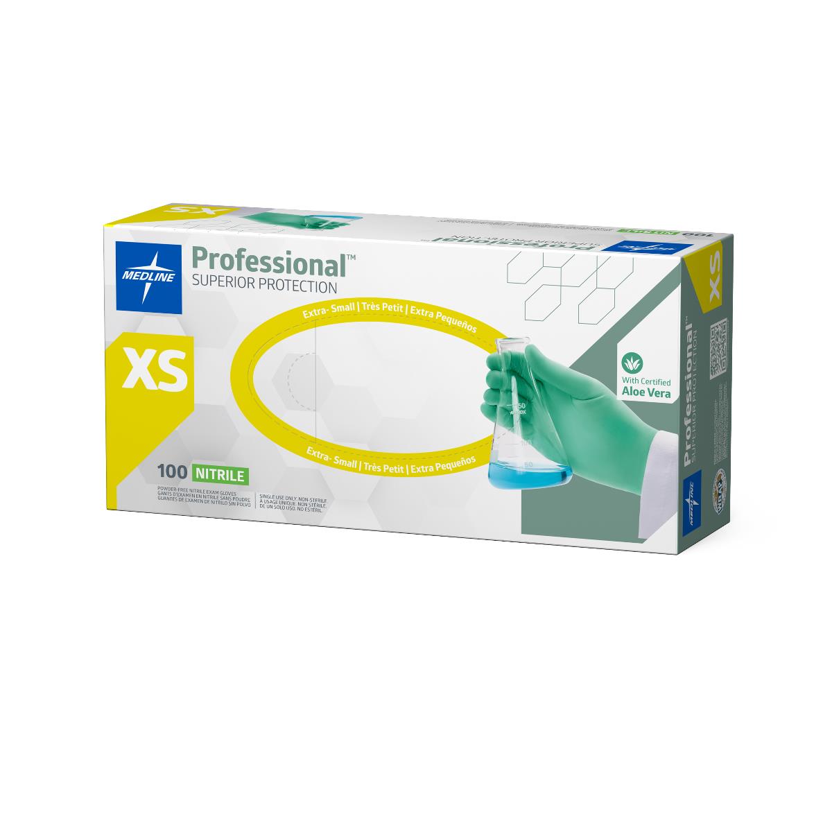 Medline Professional Nitrile Exam Gloves with Aloe | Medline