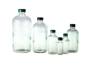 Clear Boston RND BTLS with Phenolic Pulp / TinFoil Lined Cap | Medline ...