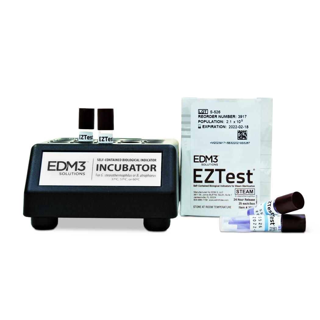 EDM3 EZTest Dry Bath Incubator and Steam/EO Vials | Medline