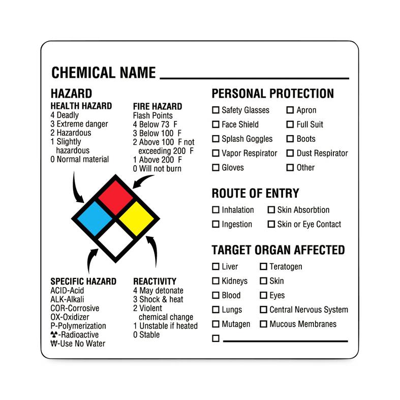 Chemical Hazard Label | Medline