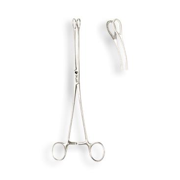 CYNAMED USA O.R. Premium Grade Sponge Holding Forceps 9.5'' Straight Serrated - Surgical Gyno Instrument
