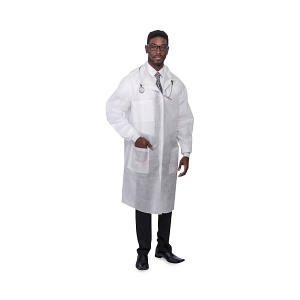Steven Alan LAB COAT ホワイト　発送23日となります。 PremierPro Disposable SMS Barrier Lab Coat | Medline