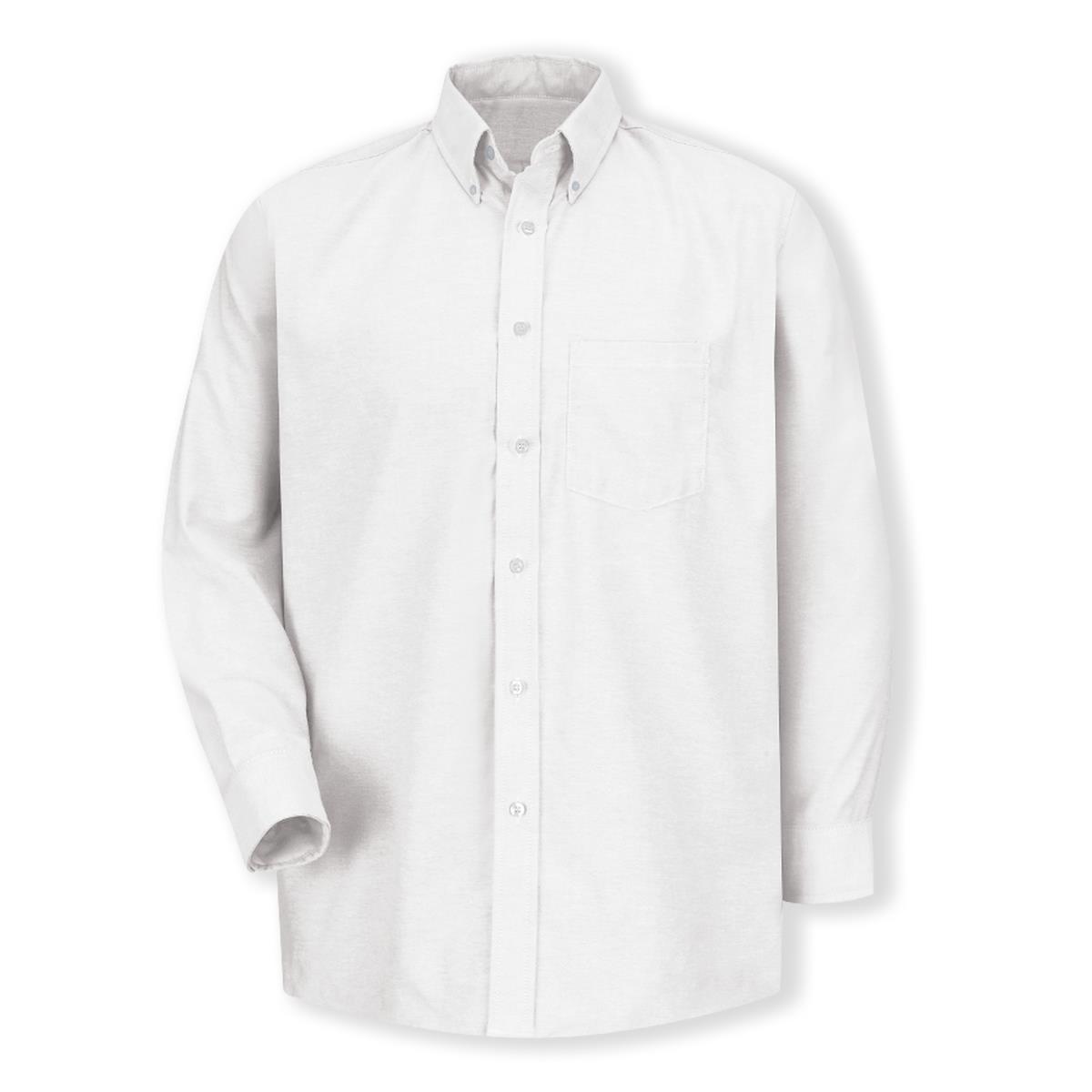 Men's White Oxford Long-Sleeve Dress Shirts | Medline