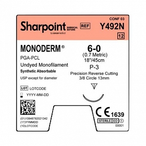 Monoderm Monofilament Conventional Suture | Medline