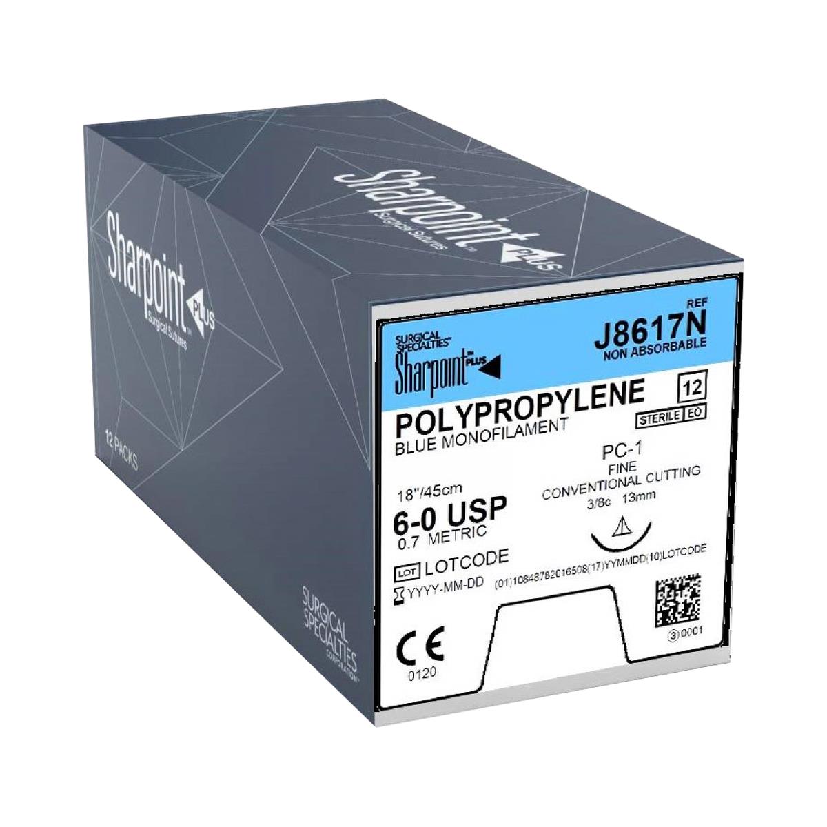 Nonabsorbable Blue Mono Poly Suture | Medline