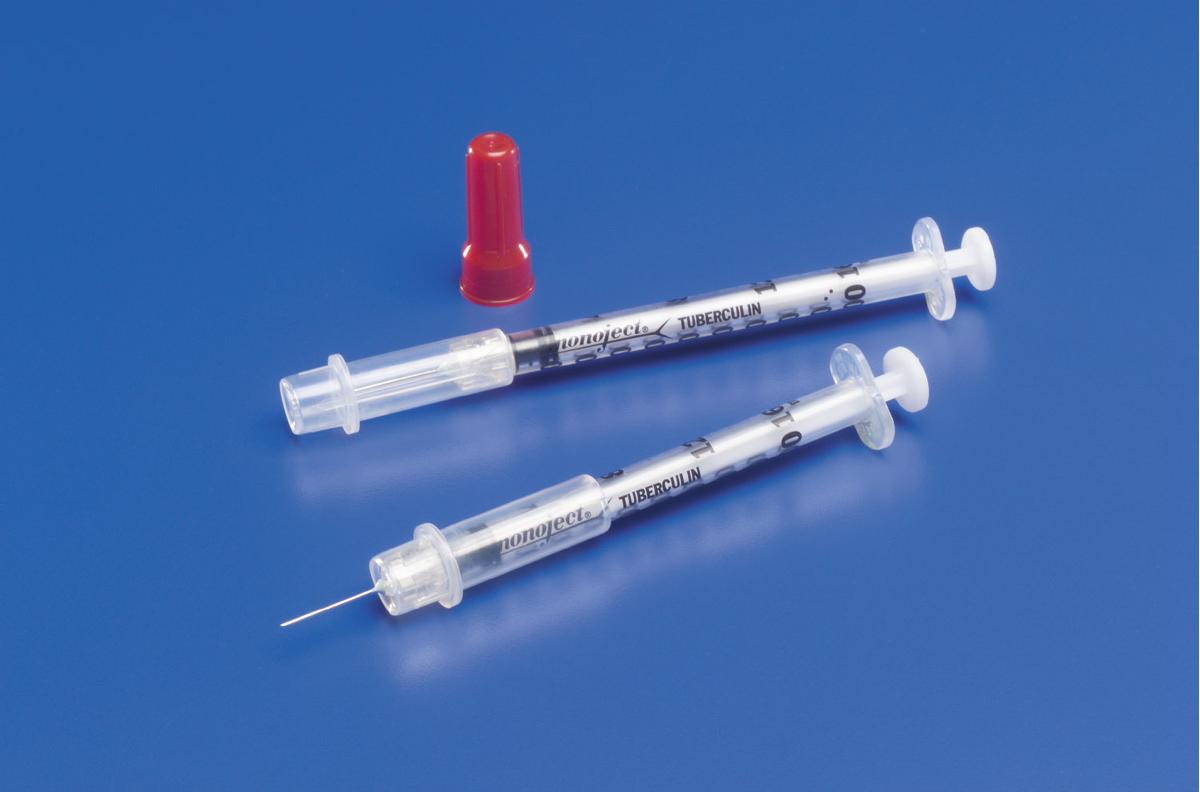 Monoject 1 mL Tuberculin Safety Syringes with Needle | Medline